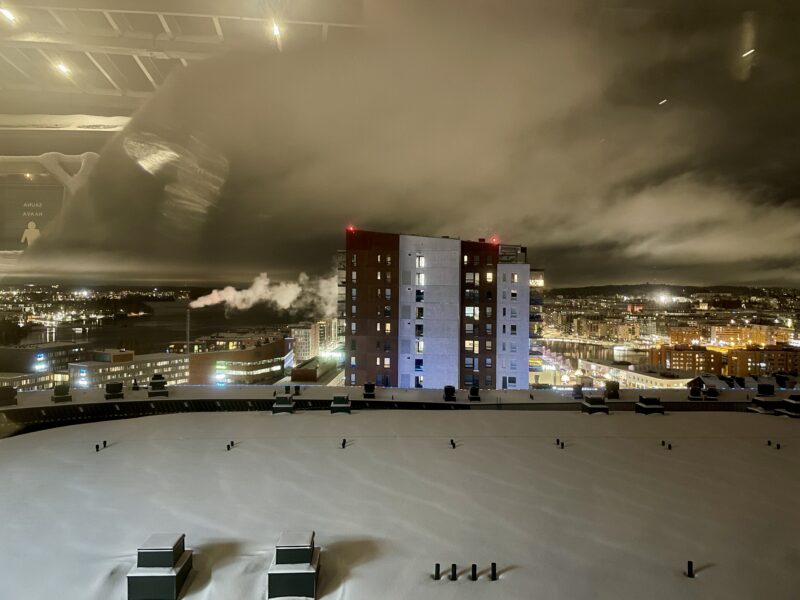 Lapland Hotels Arenaの屋上からの眺め